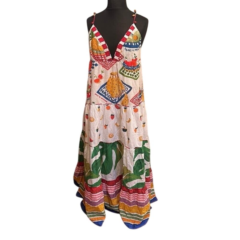 FARM RIO Mixed Picnic Maxi Dress Size XL New with Tag Sold out online - Picture 11 of 16